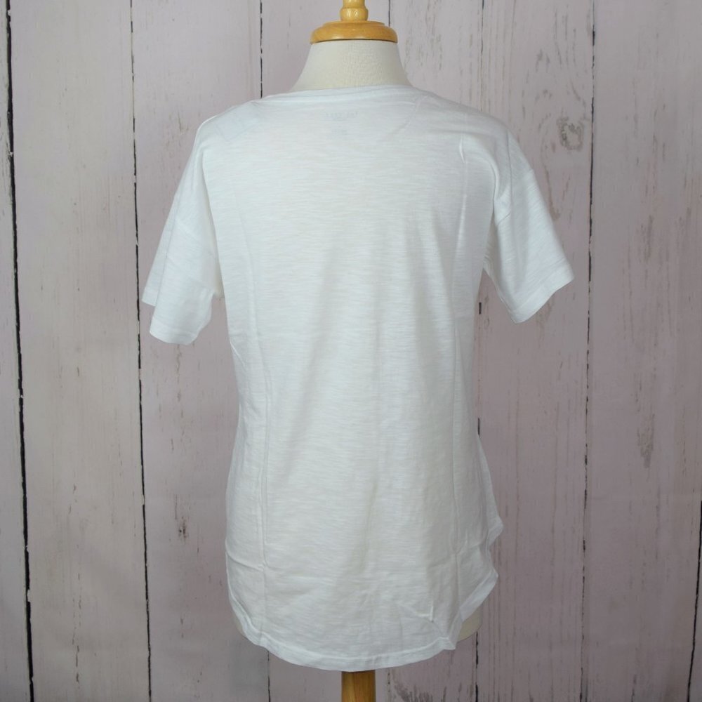 Rae Dunn "Blessed" White T-Shirt Graphic Tee Cotton Women's XS NWT - Picture 6 of 6